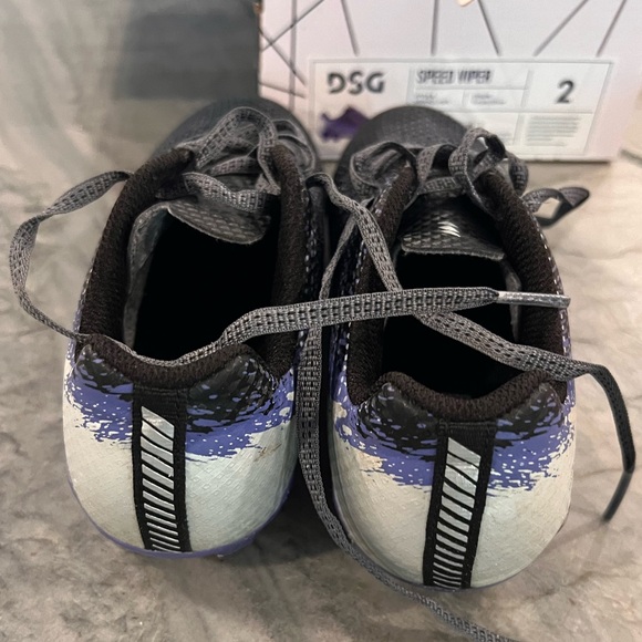 DSG Speed Viper Soccer Cleat - Youth Size 2 in Black and Purple - Picture 5 of 6